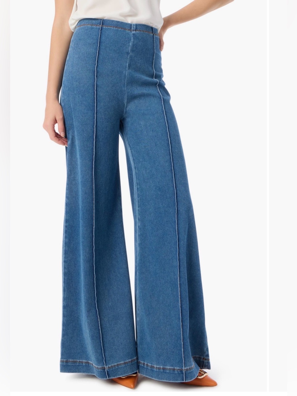 Dee Ocleppo Anna High Rise Wide Leg Jeans